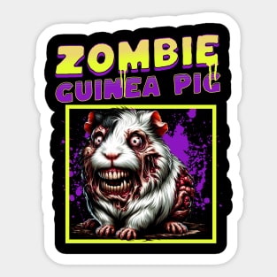 Zombie Guinea Pig funny Sticker